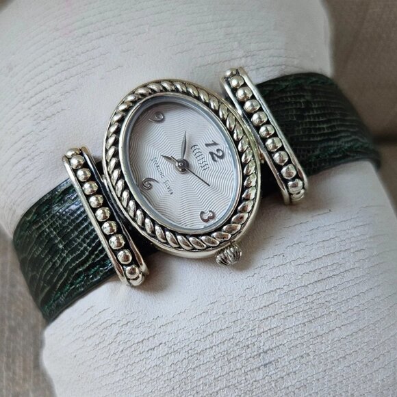 Ecclissi 925 Quartz Ladies Watch Interchangeable Genuine Leather Strap 8in - Picture 1 of 14